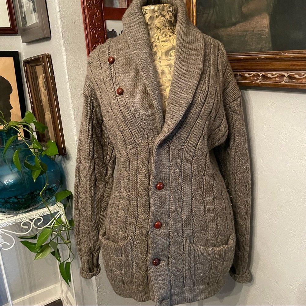 Vintage Ralph Lauren Wool Cardigan Medium